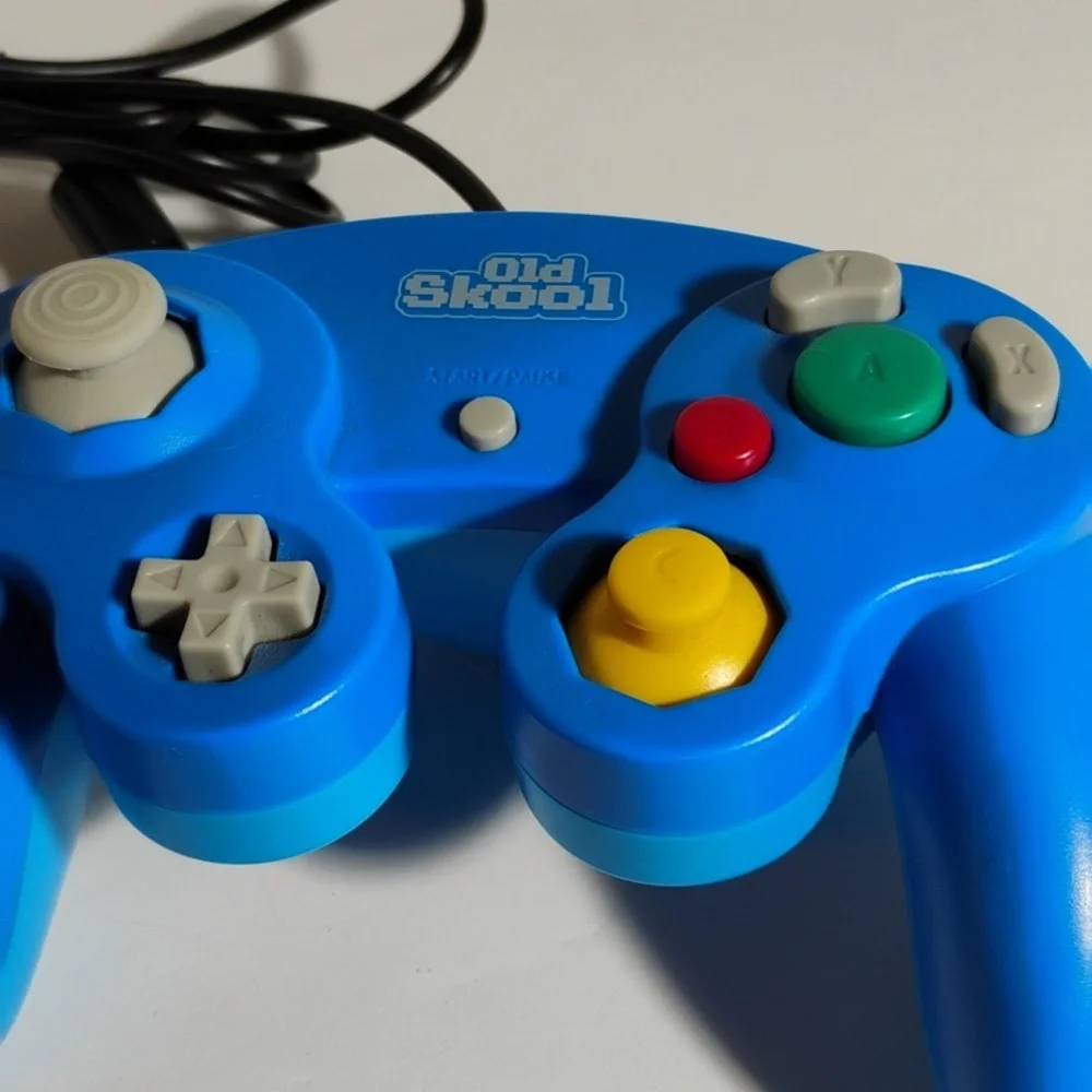 Old Skool Blue Wired Game Controller
